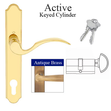 MUNCHEN ACTIVE HANDLE SET M112PL / 374N - ANTIQUE BRASS , 8763123